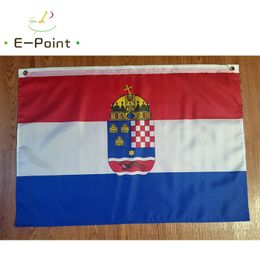 Drapeau de la Croatie Slavonie avec CoA 3 * 5ft (90cm * 150cm) Drapeau en polyester Bannière décoration volant maison jardin drapeau Festif