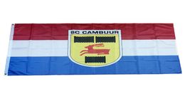 Vlag van Nederlands voetbalclub SC Cambuur Leeuwarden 35ft 90cm150cm Polyester vlaggen Banners Banner Decoratie Flying Home Garden 9679798