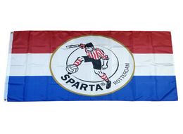 Vlag van Nederlands voetbalclub Sparta Rotterdam 35ft 90cm150cm Polyester vlaggen Banners Banner Decoratie Flying Home Garden Festi5234822