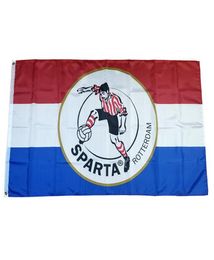 Vlag van Nederlands voetbalclub Sparta Rotterdam 35ft 90cm150cm Polyester vlaggen Banner Decoratie Flying Home Garden Festi8319391