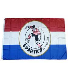 Vlag van Nederlands voetbalclub Sparta Rotterdam 35ft 90cm150cm Polyester vlaggen Banners Banner Decoratie Flying Home Garden Festi9347803