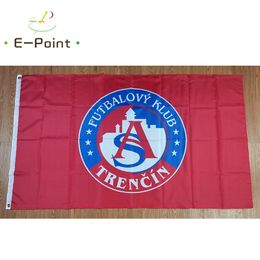 Drapeau de la Slovaquie AS Trencin 3 * 5ft (90cm * 150cm) Drapeaux en polyester Bannière décoration volant maison jardin flagg Cadeaux de fête