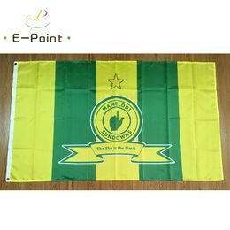 Bandera de Sudáfrica Mamelodi Sundowns FC 3*5ft (90cm*150cm) Flagas de poliéster Decoración Flying Home Gardn Flagg Festive Gifts