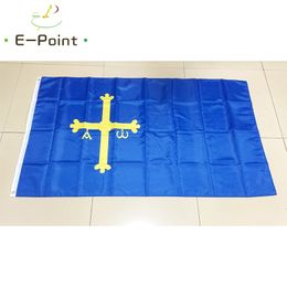 Vlag van Spanje Provinciaal van Asturië 3 * 5ft (90 cm * 150 cm) Polyester vlag Banner decoratie vliegende huis tuin vlag Feestelijke