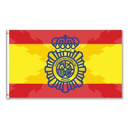 Vlag van Spanje met de schaduw van het kruis van Bourgondië, op maat hangende nationale 100% polyester, gratis verzending
