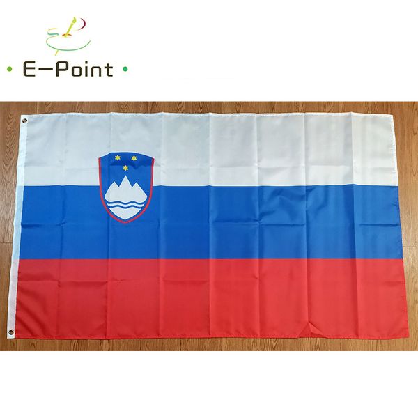 Drapeau Slovénie Pays National 3 * 5ft (90cm * 150cm) Drapeaux en polyester Bannière décoration volant maison jardin flagg Festif