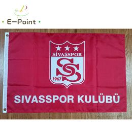 Drapeau Turquie Sivas SK Sivasspor 3 * 5ft (90cm * 150cm) Drapeaux en polyester Bannière décoration volant maison jardin Cadeaux de fête