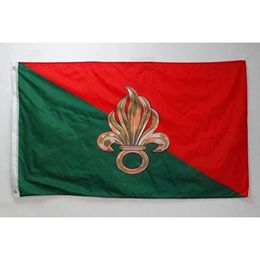 Flagnshow 3 x 5 pieds Français de drapeau de la Légion étrangère 90 x 150 centimètres 240508