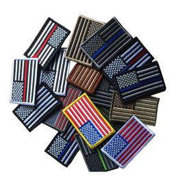 Flags American Patche Patche US Sticker Applique de drapeau pour Hat Badge broderie Magic Stickers S S