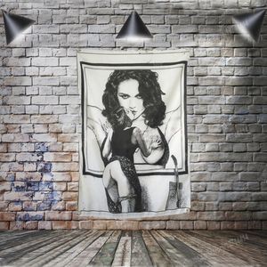 Vlaggen Banner Sexy Lady Beauty and Art Woondecoratie Opknoping Vlag 4 Gromer In Corners 3 * 5ft 96cm * 144cm Painting Wall Print Posters