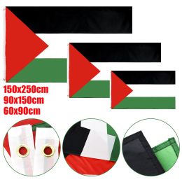 Drapeaux Palestine drapeau suspendu la bannière palestinienne en polyester de haute qualité pour décoration 150x250cm 90x150cm 60x90cm drapeau national