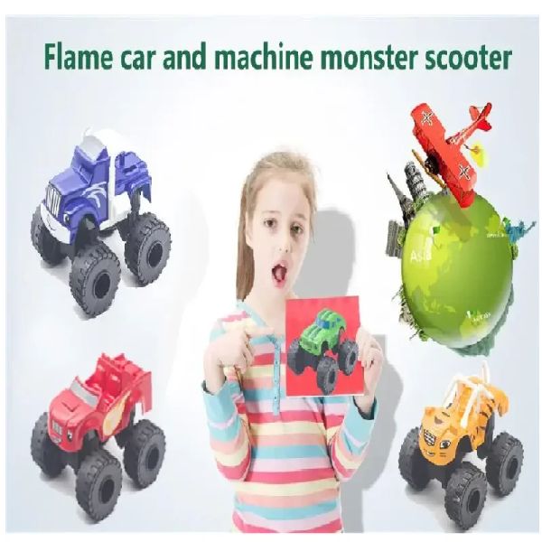 Flame and Machine Monster Car Toys Russian Crusher Truck Vehicles Figure Blaze Toy Blaze The Monster Machines Birthday