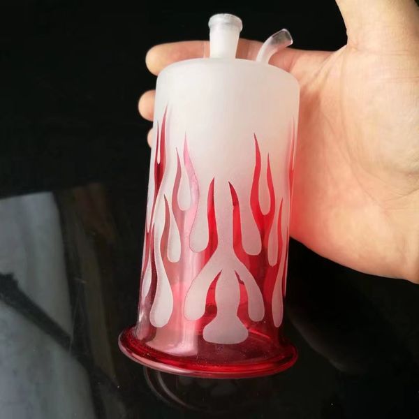 Botella de agua rociada con llama, Bongs de vidrio al por mayor Tuberías de agua de aceite Tubería de vidrio Plataformas petroleras para fumar, Envío gratis