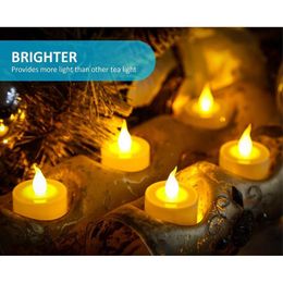 Bougies chauffe-plat LED sans flamme à piles, bougie pilier sans flamme blanche chaude, Bluk pour Romc Dec jllvNw