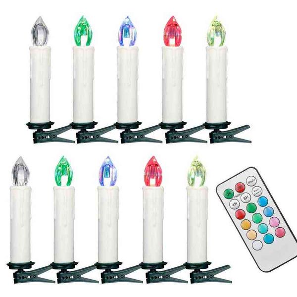 Cire de paraffine électrique sans flamme à bord inégal, bougies sans flamme RGB, lumière en forme pour fête de mariage/maison/noël/décoration