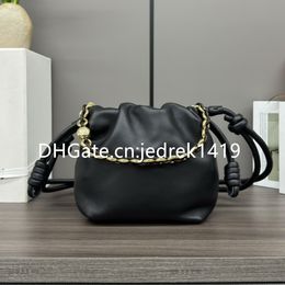 Flamenco ketting schoudertas ontwerper Crossbody tas nappa schapenvacht portemonnee 10a topkwaliteit casual dagelijkse werkkoppeling hobo tas vrouw luxe trekkoord zachte handtas