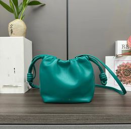 Flamenco clutch jade jade serie mini gelukstas nappa schapenleer schoudertas low-key magnetische gespsluiting kan crossbody gedragen worden damestas meerkleurig