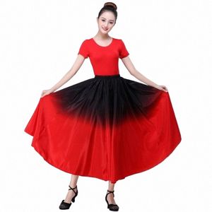 Flamenco Dr Vrouwen Dans Kleding Uitvoerder Dres voor Meisje Stage Performance Dansen Grote Rok Vrouwelijke Dancewear 6 Kleur y5DH #