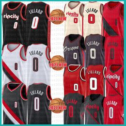 Damian Lillard Basketball Jersey Heren 2021 nieuwe Shirts Jerseys 0