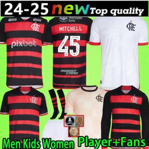 Flamengo voetbaltruien 2023 2024 Vidal de Arascaeta Gabi voetbal shirts Pedro B.Henrique E.ribeiro Camisa Flamengo 23 24 Outubro Rosa Jersey66