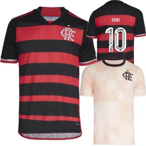 Flamengo voetbalshirts 2024 2025 VIDAL DE ARRASCAETA GABI voetbalshirts PEDRO B.HENRIQUE E.RIBEIRO camisa Flamengo 24 25 Outubro Rosa pre-match trainingsshirt