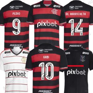 Maillot de football FlamengoS 24 25 PEDRO GABI DE ARRASCAETA maillots de football DE LA CRUZ GERSON B.HENRIQUE maillot version joueur 2024 2025