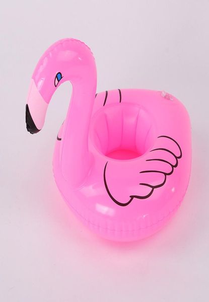 Flamingo Drink Pool Pool Float Float Floating Floating Piscine Fête de plage Kids Swim Beverage Bolders For Phone Cup LF0723026253