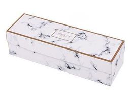 Flamingo / Marble / Feather Pattern Paper Packaging Box Nougat Cookies Geschenkdoos Bruiloft Chocolate Cake Brood Karton