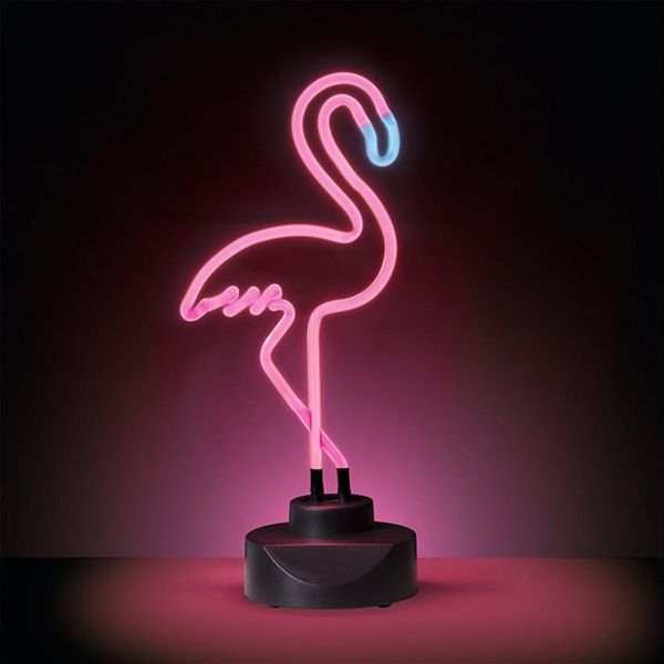 Flamingo Neon Light Desktop Real Glass Bar Sign design lumineux Neon light neon sign sculpture Halloween decor gift201k