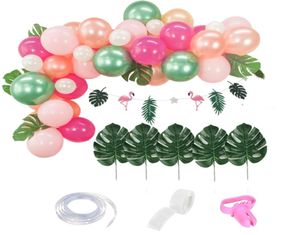 Flamingo Party Ballon Mariage Décoration Jungle ballon Luau Baby Shower Girl Hawaiian Party décorations adultes 1er anniversaire T200105274781