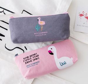 Flamingo Potlood Case Cosmetische Makeup Bag Opslag Pouch Studenten Kous Filler Gift School Leuke Pennen Box Pen Tas