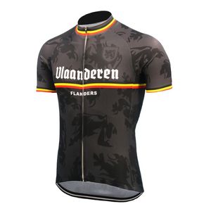 Flandre maillot de cyclisme été noir jaune bleu vêtements de cyclisme ropa ciclismo vêtements de VTT vêtements maillot vtt