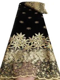 Flanelet kanten stof 5 meter Net doek pailletten kanten stof Afrikaanse vrouwen verjaardagsfeestje kleding tule jurk nigeriaanse dame diner jurk nieuw aankomsten 2023 yq-7099