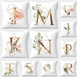 Flanelette letters Lege Pillow Bus Pillowcase Pillowcover Home Sofa Auto Decor Kussen zonder RRD159 in te voegen