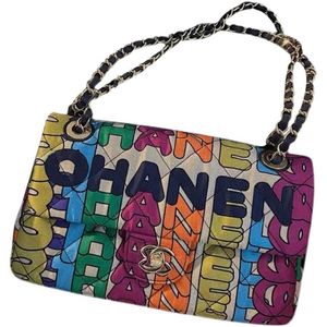 Sac à rabat graffiti Sacs de luxe Tops Marques de créateurs Mode Sacs à main à bandoulière de haute qualité Femmes Chaînes de téléphone Sac Pochette Portefeuille Cross Body Totes Portefeuilles d'œuvres d'art