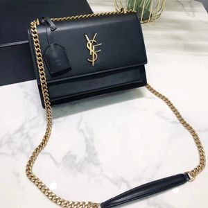 10A Luxe tas designer tas Schouder Handtassen Leer Mode Klassiek Envelop Ketting tas Goud Zilver Teken Y Brief Vrouw caviar crossbody zwarte portemonnee Alligator hot