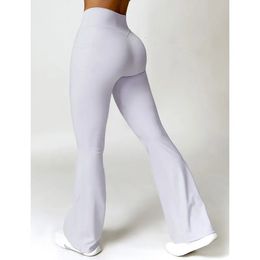 Flare-leggings Yogabroeken Dames Bellbottoms-broeken Hoge taille Fitness Stretch Gym Casual Sport 240102