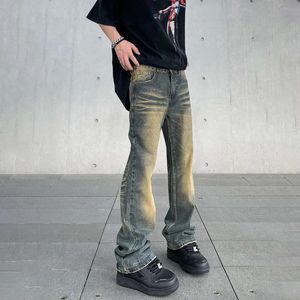 Jeans évasés pour hommes Baggy jambe large rue Vintage Designer été Streetwear pantalon automne mode Y2k Original Denim pantalon Winter01 656