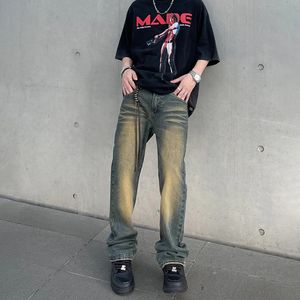 Jeans évasés pour hommes Baggy jambe large rue Vintage Designer été Streetwear pantalon automne mode Y2k Original Denim pantalon Winter01 730