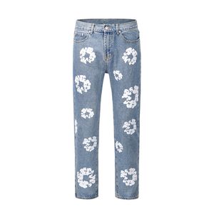 Sweatpants évasés 2024 Shorts de designer jeans hommes Jean Flower Diamond Denim Shortpants Slim Mens Purple Jeans Street Hip Hop