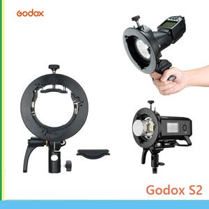 Supports Flash Godox S2 Speedlite support Bowens support de montage pour V1 tête ronde V860II TT350 série support extérieur 230825