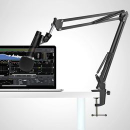 Flash -beugels SM57 MIC -standaard met popfiltermicrofoon Boom Arm Foam voorruitdeksel voor SM57LC Cardioid Dynamic 230816