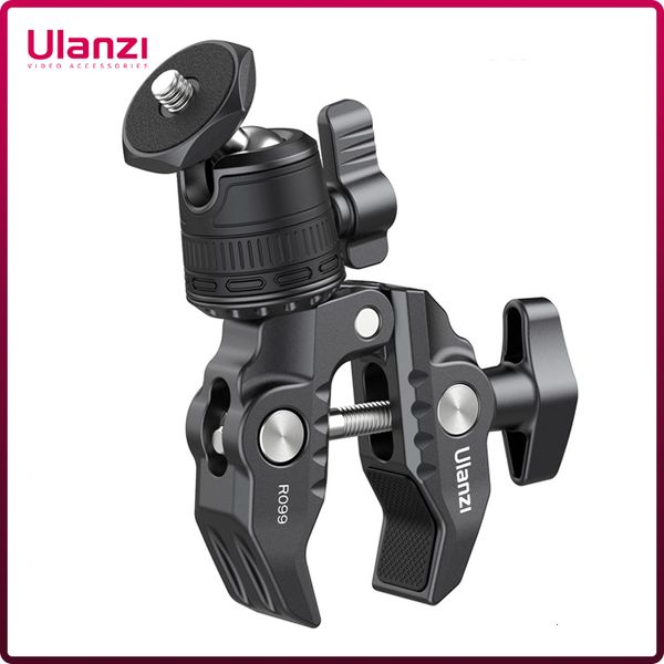 Supports de flash Ulanzi R099 Super pince avec 360 Mini rotule support à dégagement rapide support de trépied 1 4 clip à vis pour appareil photo reflex numérique 230823