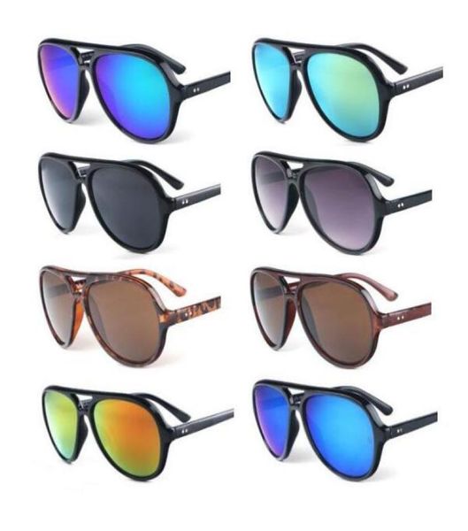 Flash Deal 9 Colors Fashion R Brand Mens Retro Aviator Lunettes de soleil colorées Tapis de socle Mirror Eyewear Driving Goggles for Men and Women 2926801