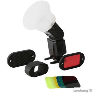 Flash Diffusers 1Pc Silicone Soft Light Shade Rubber Mod Bol Modulaire Flash Accessoires voor Camera Speedlite Mod 12.0*7.0cm R230712