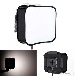 Flash Diffusers 23*23 Softbox Diffuser voor YONGNUO YN600L II YN900 YN300 III IV YN160 III Led Video Light Panel opvouwbare Soft Filter R230712