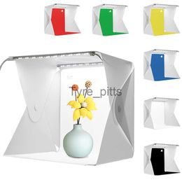 Diffuseurs de flash Boîte à lumière pliante 40 LED Boîte à photos pour la photographie Portable Studio Soft Box Tente Cube Boîte Arrière-plans pour l'affichage des articles x0724 x0724