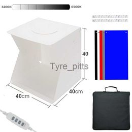 Diffuseurs Flash Pliant Lightbox Photographie 40 * 40 Photo Studio Softbox Panneau LED Lumière Soft Box Photo Fond Kit Boîte à Lumière pour Appareil Photo DSLR x0724 x0724