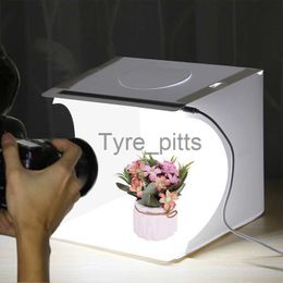 Diffuseurs Flash LED Lightbox Mini Bureau Photo Studio Boîte Pliante Prise de Vue Boîte à Lumière Photographie Photobox Tente Lightbox Kit 6 Couleurs Décors x0724 x0724 x0718