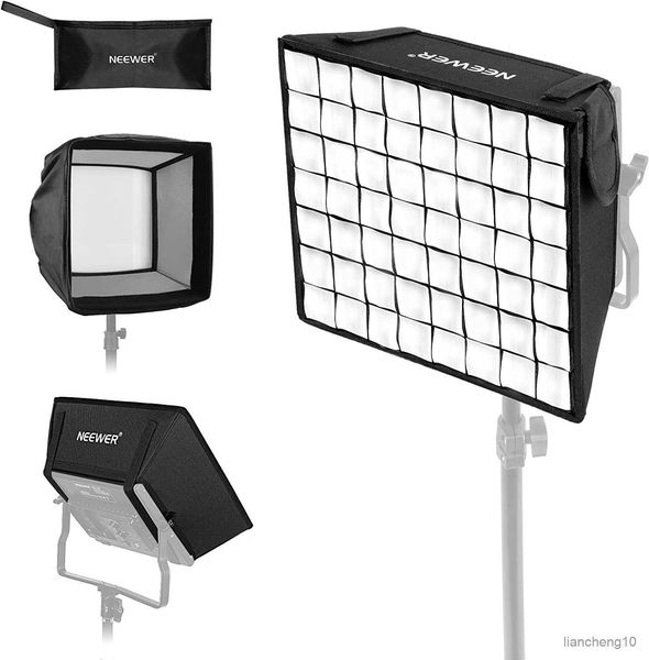 Diffuseurs Flash NEEWER 12.2 x 11.4 Diffuseur Softbox Pliable avec Grille et Sac pour NEEWER NL660/SNL660/RGB660/SNL530 LED Video Light Panel R230712